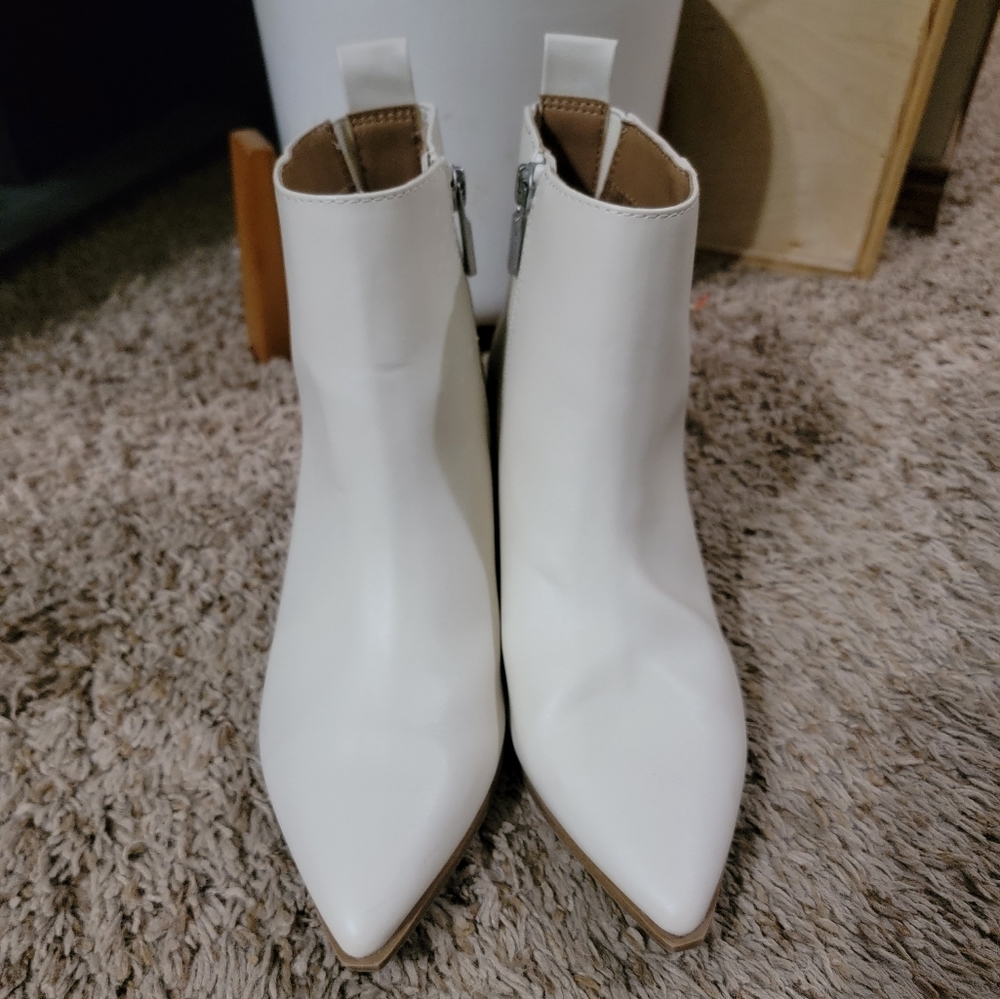 Cream color booties